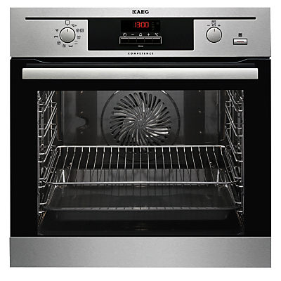 AEG BE500352DM SteamBake Built-In Multifunction Electric Single Oven, Stainless Steel AEG BE500352DM SteamBake Built-In Multifunction Electric Single Oven, Stainless Steel